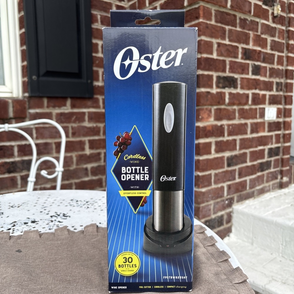 Oster‎ Cordless Wine Bottle Opener w/ Compact Charging